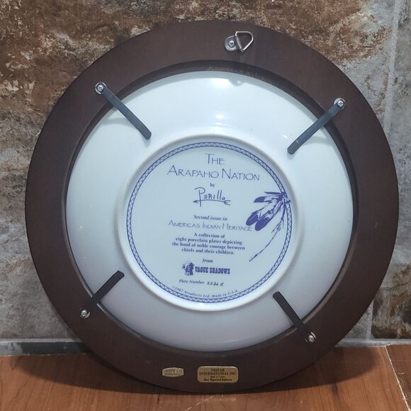 Vague Shadows The Arapaho Nation Decorative Collector Plate by Perillo Second Is - Picture 3 of 15